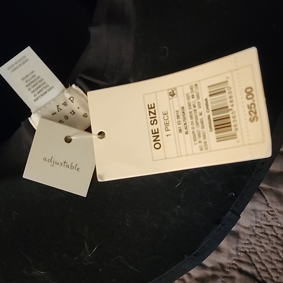 A New Day adjustable black medium brim hat. - Picture 5 of 9